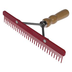 Stimulator Fluffer Comb withWood Handle  Sullivan Supply
